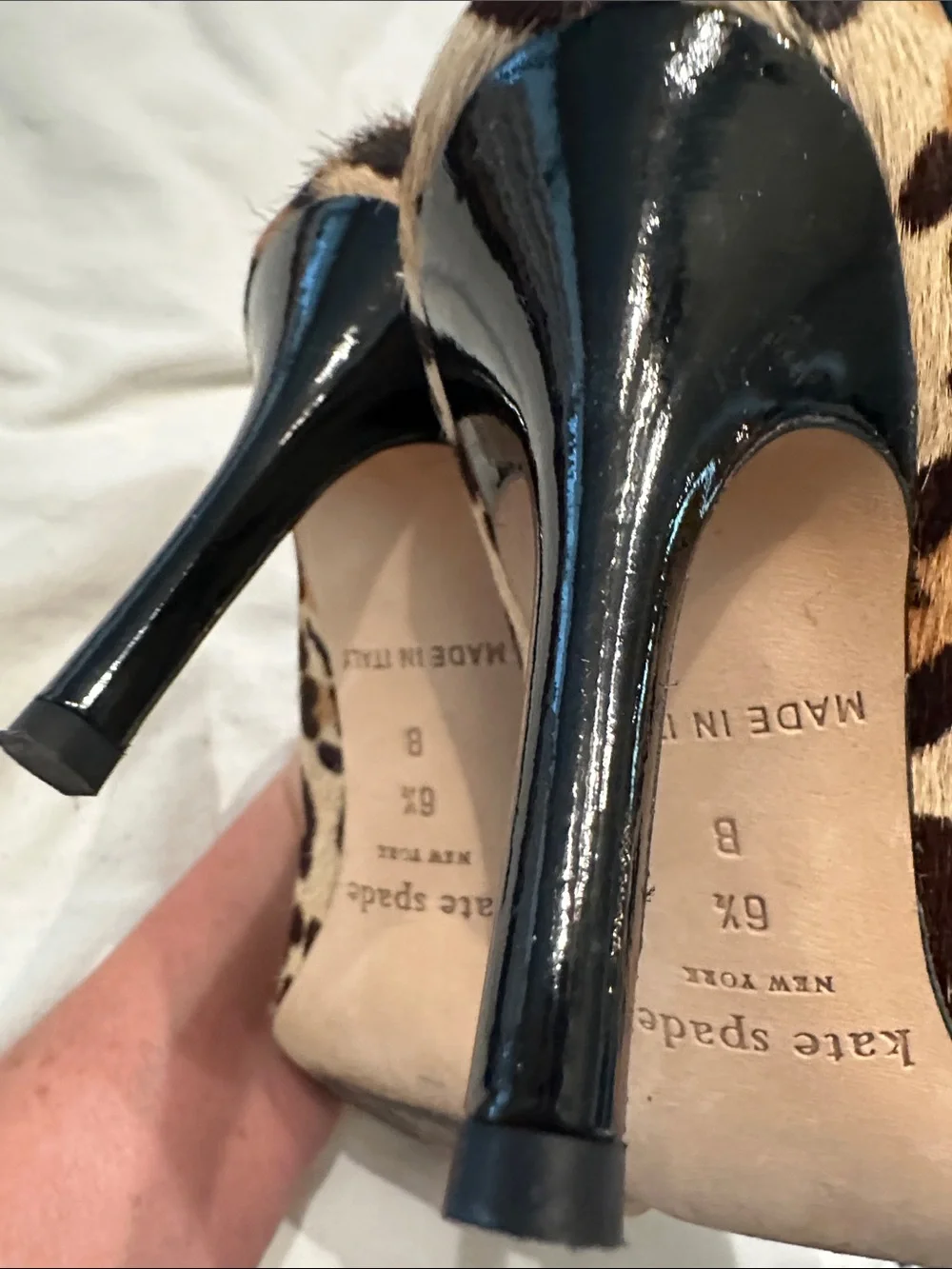 kate spade Leopard Pony-Hair Leopard Print Pumps - Tan & Black